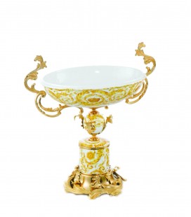 Oval Golden Centerpiece